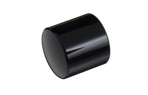 MWK-01-9004 25 mm Brass Knob Shiny Black NA 6 mm Shaft