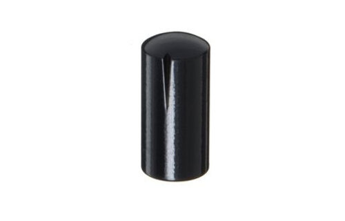 MWK-45-9004 12 mm Brass Knob Shiny Black 6 mm Shaft
