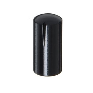 MWK-45-9004 12 mm Brass Knob Shiny Black 6 mm Shaft