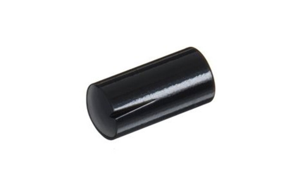 MWK-45-9004 12 mm Brass Knob Shiny Black 6 mm Shaft