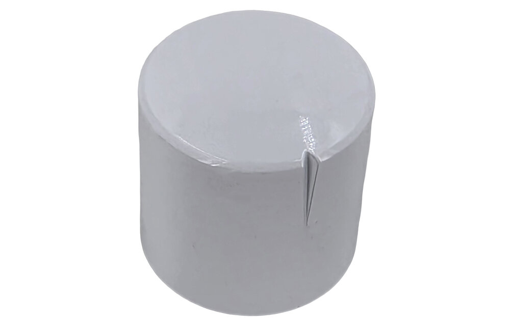 MWK-01-9006 25 mm Brass Knob Shiny White NA 6 mm Shaft