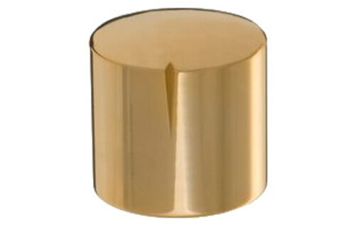MWK-03-9000 30 mm Brass Knob Shiny Gold Not Alligned 6 mm Shaft