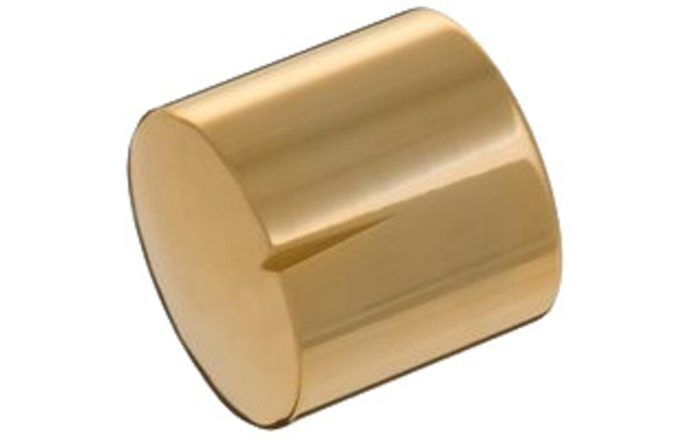 MWK-03-9000 30 mm Brass Knob Shiny Gold Not Alligned 6 mm Shaft