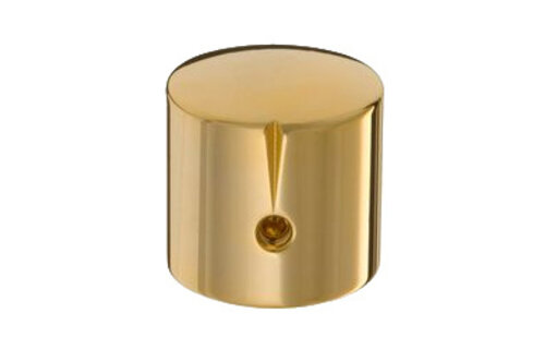 MWK-01-9000-A 25 mm Brass Knob Shiny Gold Alligned 25 6 mm Shaft