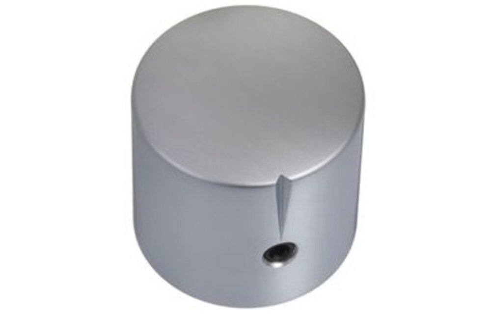 MWK-01-9002-A 25 mm Brass Knob Matt Chrome Alligned 6 mm Shaft