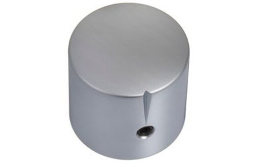 MWK-01-9002-A 25 mm Brass Knob Matt Chrome Alligned 6 mm Shaft