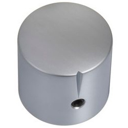 MWK-01-9002-A 25 mm Brass Knob Matt Chrome Alligned 6 mm Shaft