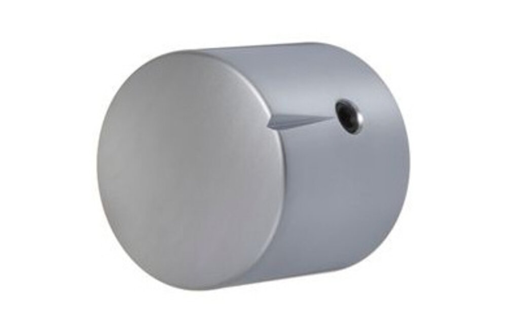 MWK-01-9002-A 25 mm Brass Knob Matt Chrome Alligned 6 mm Shaft