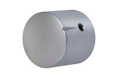 MWK-01-9002-A 25 mm Brass Knob Matt Chrome Alligned 6 mm Shaft