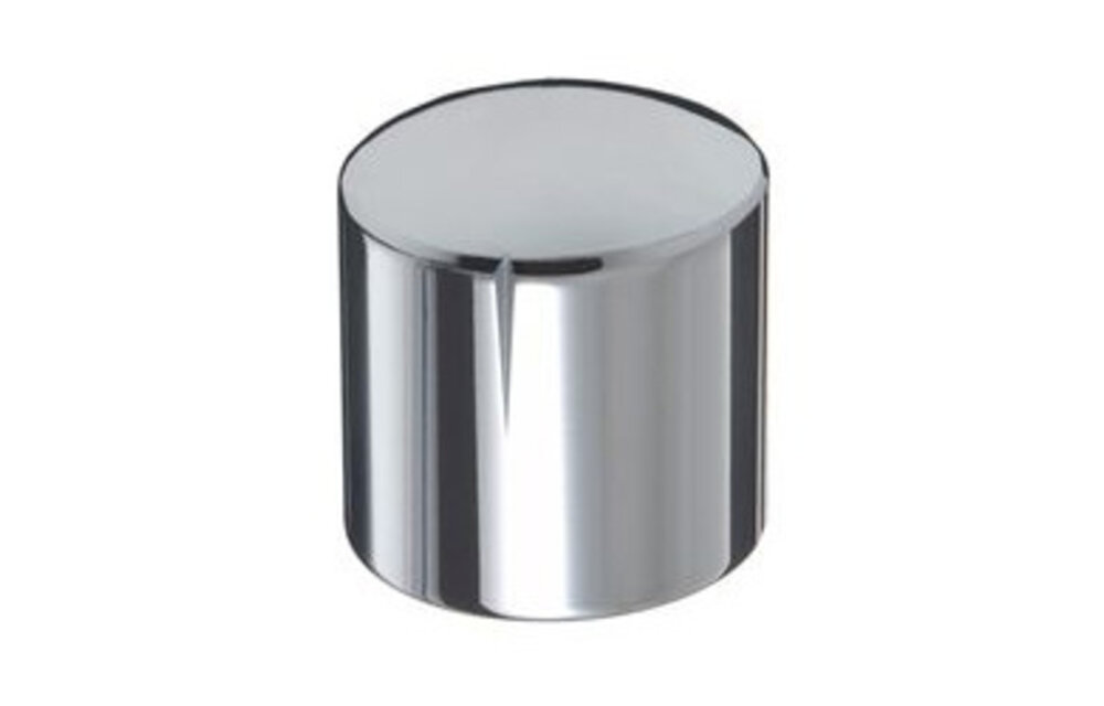 MWK-01-9001 25 mm Brass Knob Chrome Not Alligned 6 mm Shaft