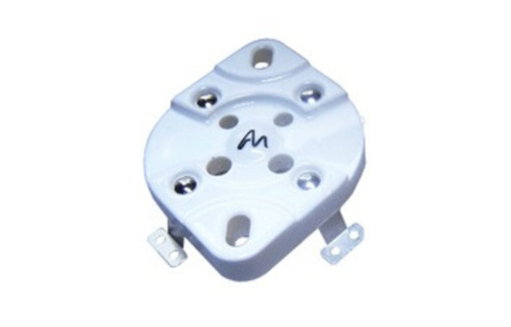 VBASE-171 UX4 4-Pin Valve Base Chassis Mount with Silver-Plated Contacts