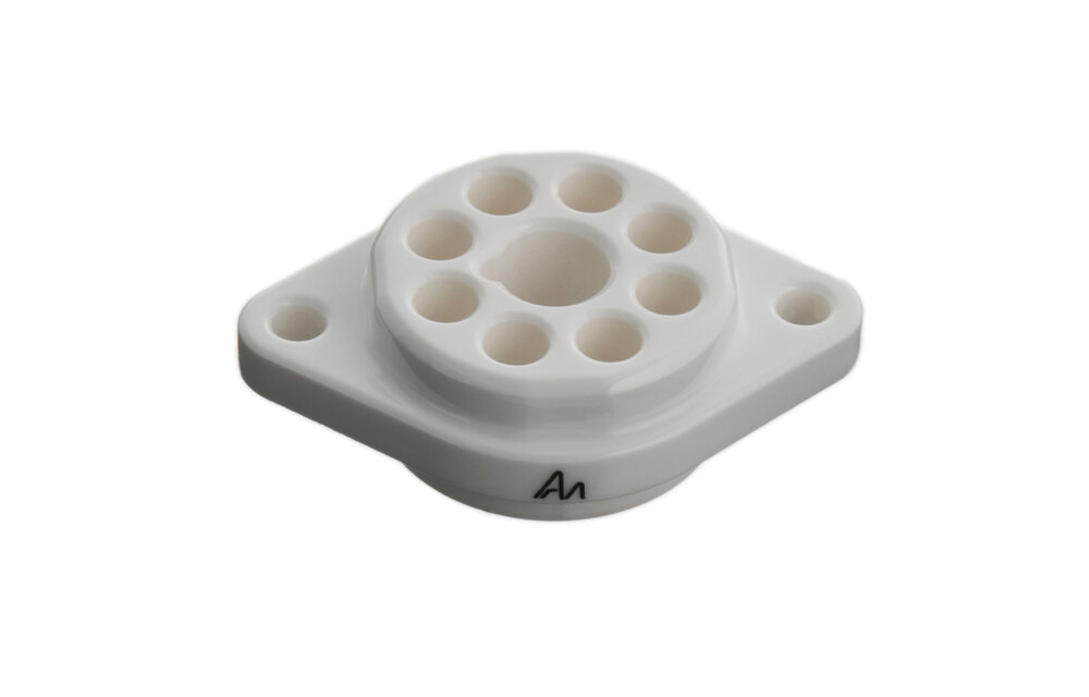 VBASE-166 UX8 8-Pin Valve Base Chassis Mount with Silver-Plated Contacts