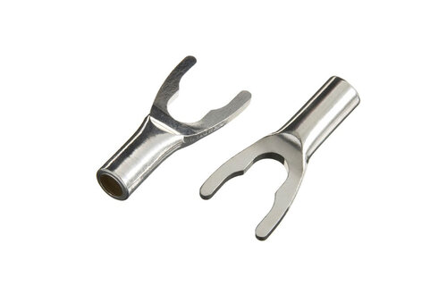 CON-065B AN-SS Silver Plated Y Shape Spade