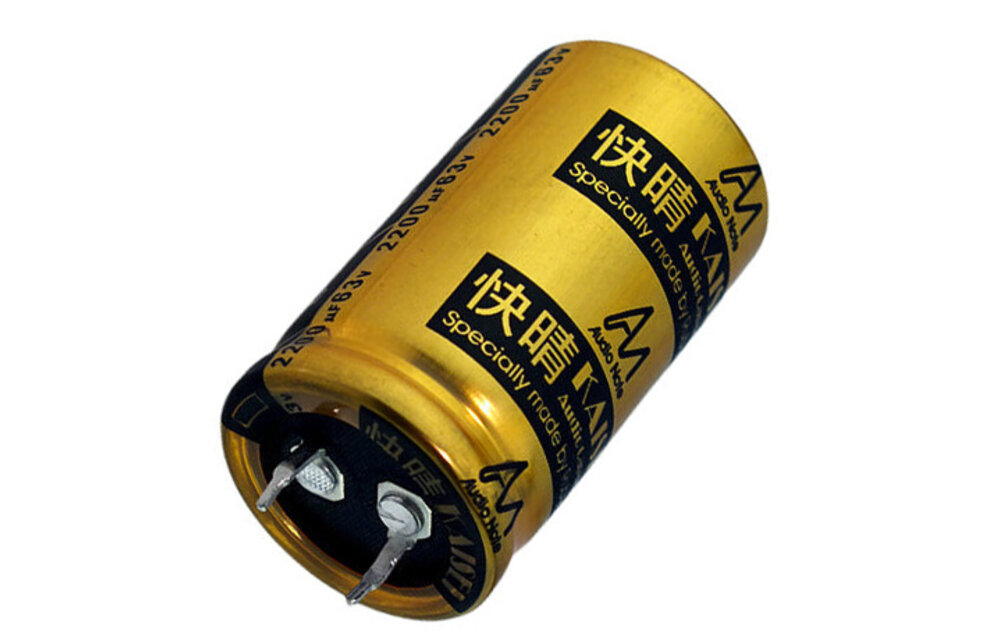 CAP-100-R-2200U-63V | 2200 µF | 20% | 63 V | Kaisei Electrolytic Capacitor