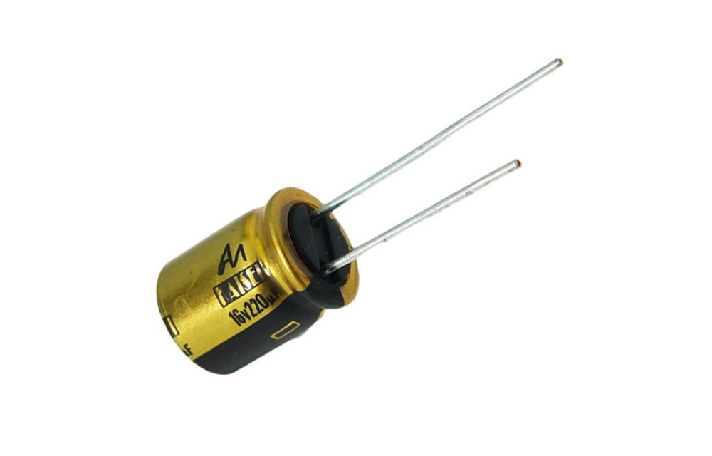CAP-100-R-220U-16V | 220 ÂµF | 20% | 16 V | Kaisei Electrolytic Capacitor