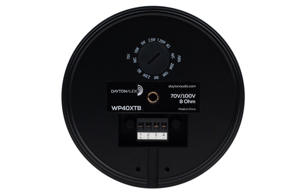 WP40XTB 4" Compact Pendant Speaker 8 ohm Black