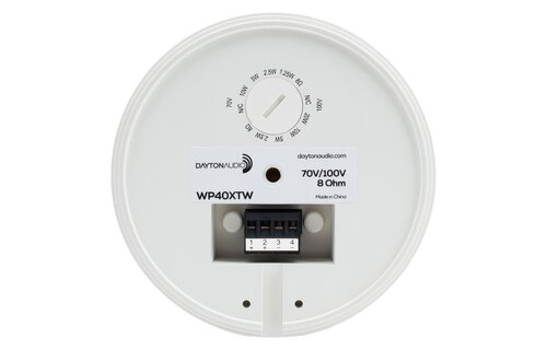 WP40XTW 4" Compact Pendant Speaker 8 ohm White