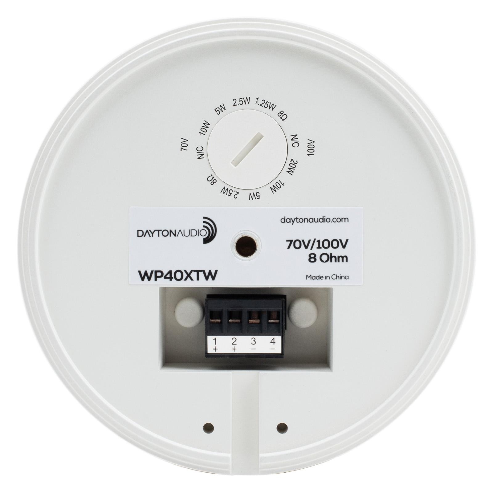 WP40XTW 4" Compact Pendant Speaker 8 ohm White