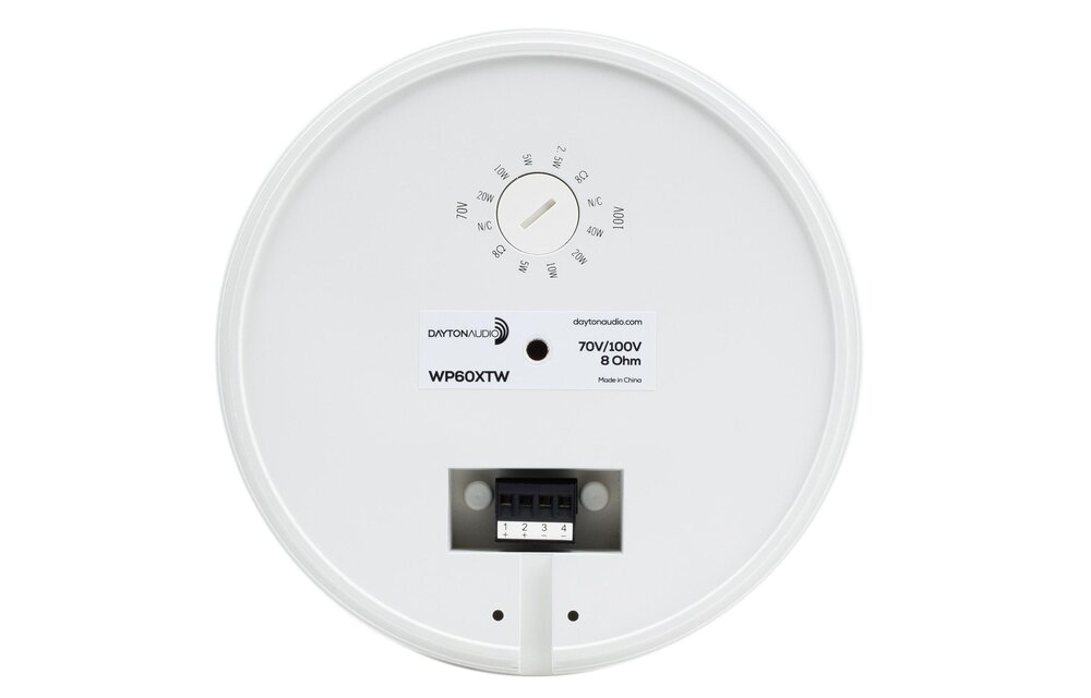 WP60XTW 6-1/2" Pendant Speaker 8 ohm White