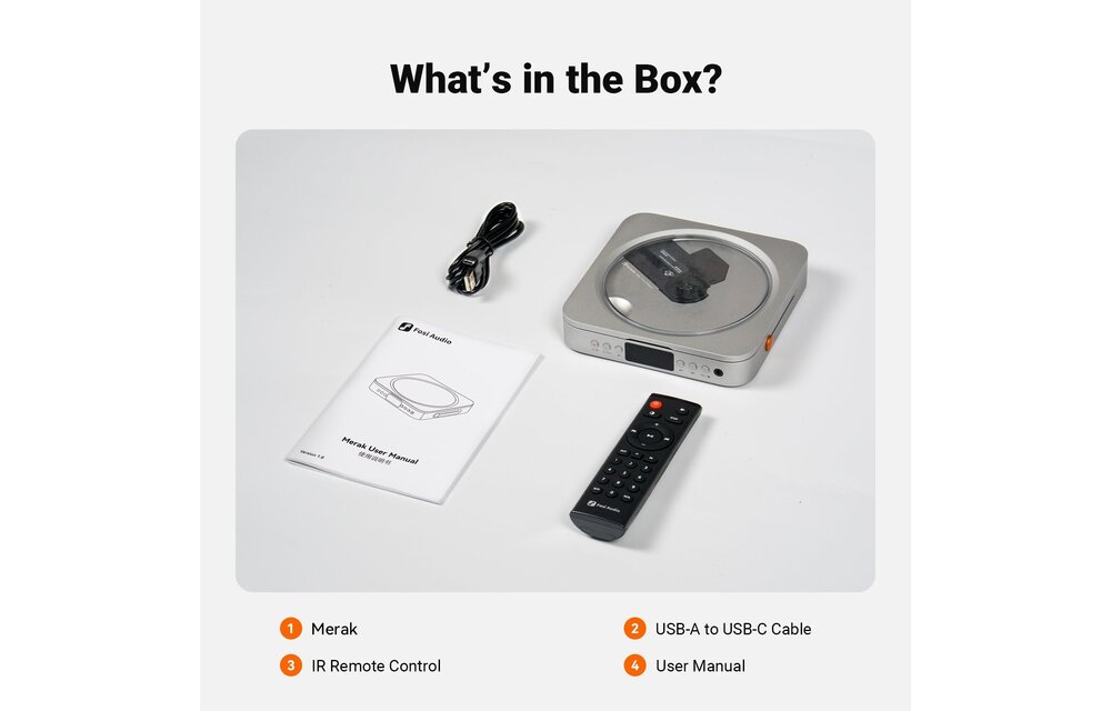 Merak CD Player with DAC & Headphone Amplifier