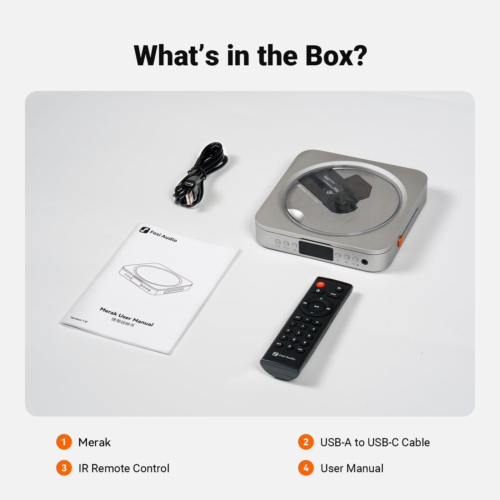 Merak CD Player with DAC & Headphone Amplifier