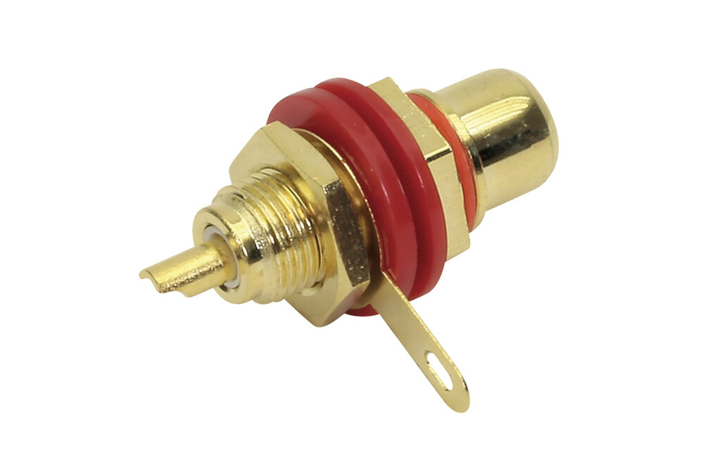 Cinch RCA Chassis Mount Red