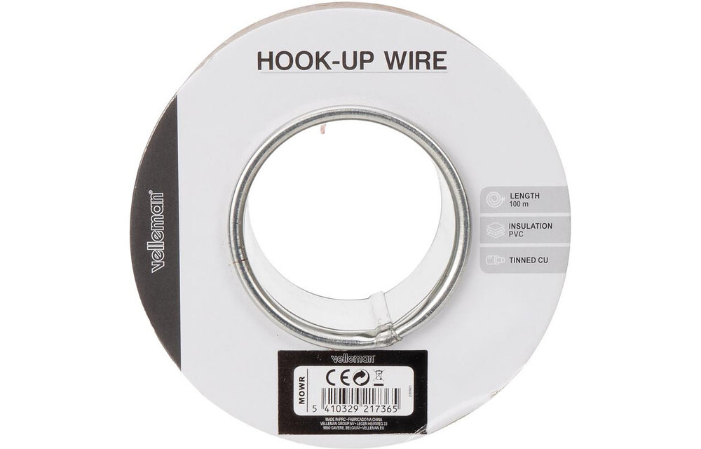 MOWMY Full Core Hook-up Wire Yellow per meter