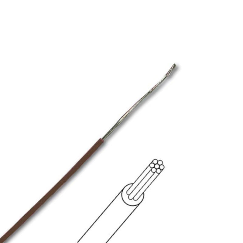 MOWBR Multicore Hook-up Wire Brown per meter