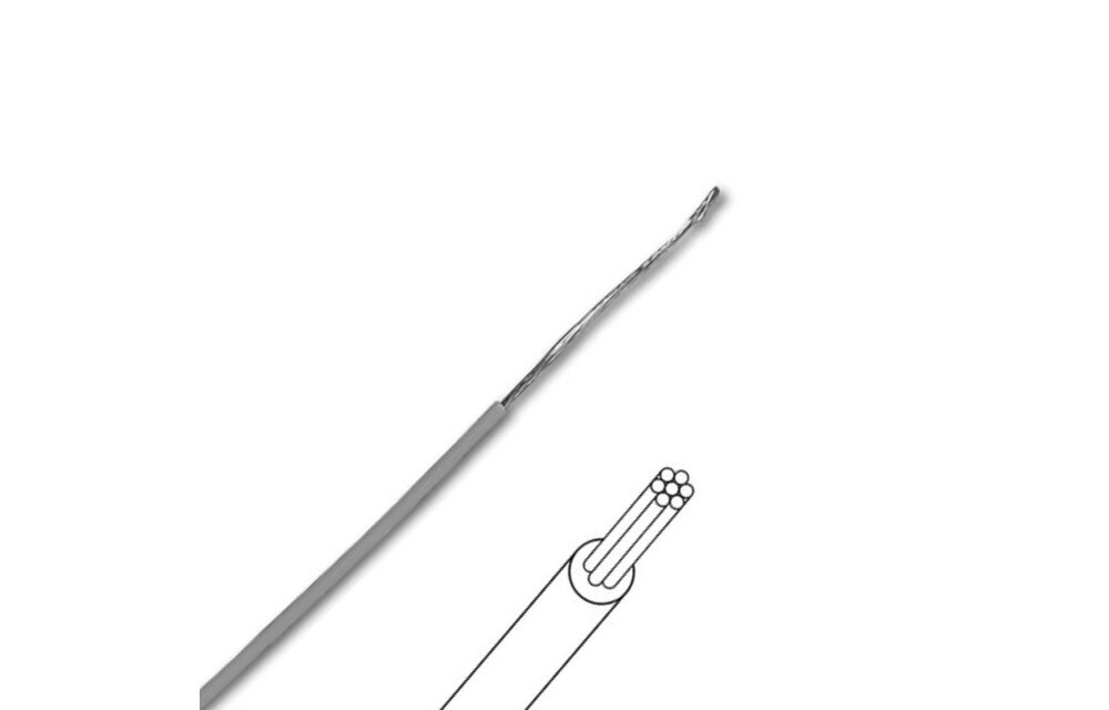 MOWGR Multicore Hook-up Wire Grey per meter