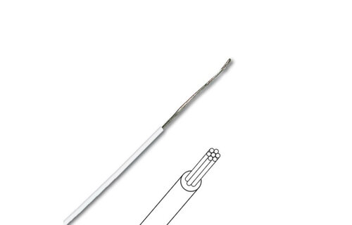 MOWW Multicore Hook-up Wire White per meter