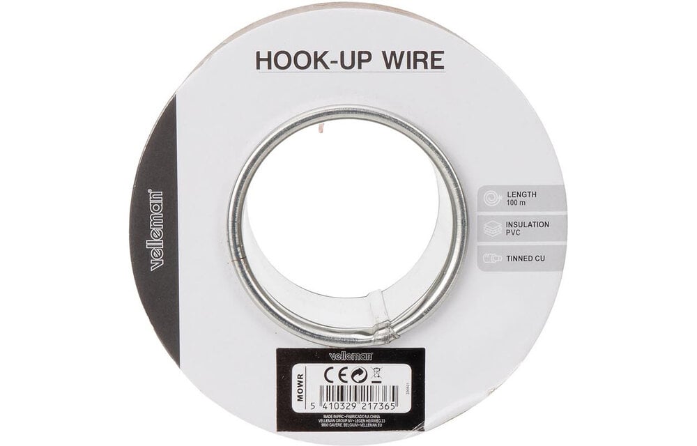 MOWW Multicore Hook-up Wire White per meter