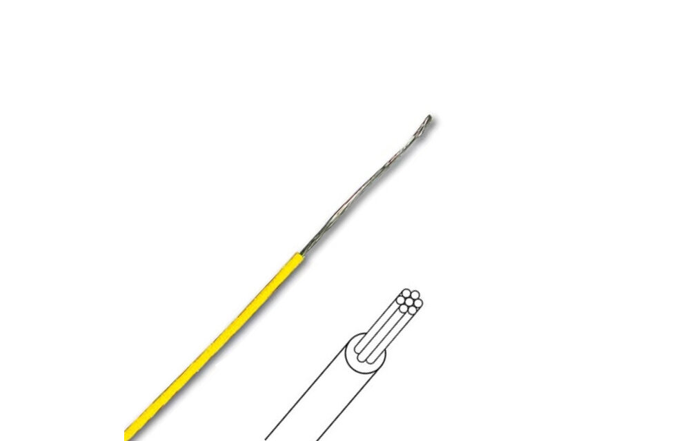 MOWY Multicore Hook-up Wire Yellow per meter