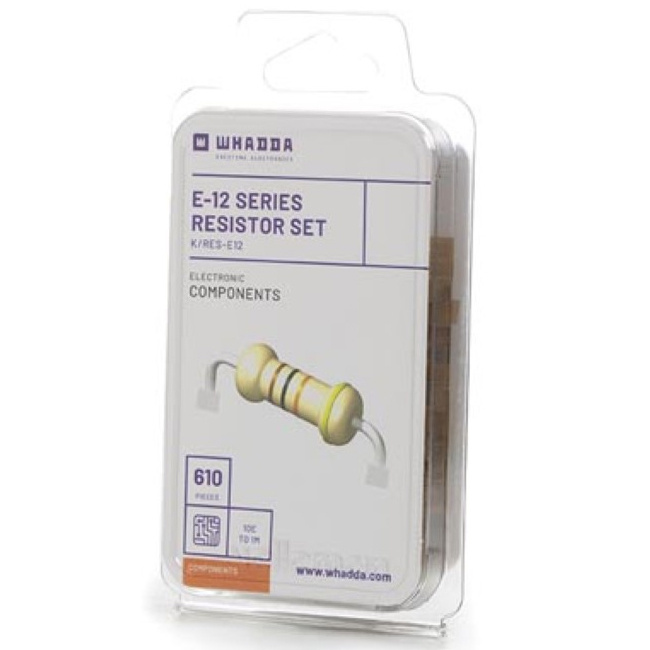 K/RES-E12 Carbon Film Resistor set | 610 pcs | 10E - 1M