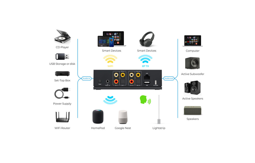 LP20 AirPlay 2 and Google Cast Music Streamer