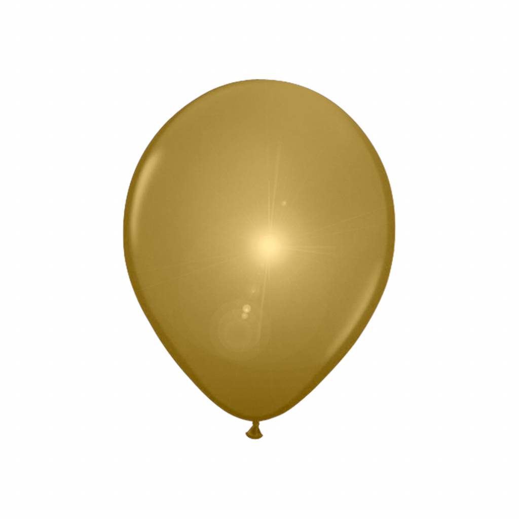 Led Ballonnen Goud 25cm - 5 stuks
