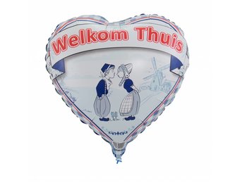 Hartjes Ballon Welkom Thuis 46cm - Per Stuk
