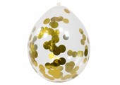 Confetti Ballonnen Goud 30cm - 4 stuks