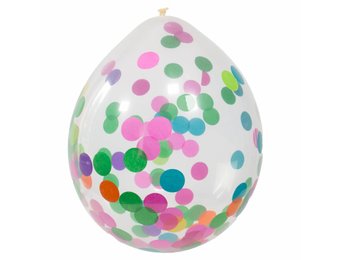Confetti Ballonnen Multi 30cm - 4 stuks
