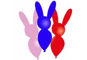 Ballonfiguur Konijn - 8 stuks