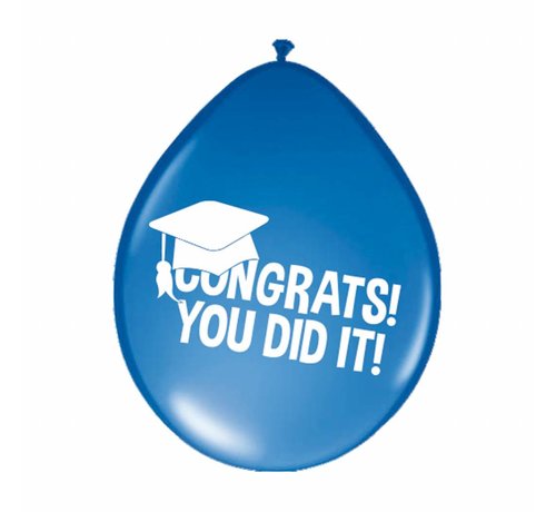 Congrats! You dit it! Geslaagd Ballonnen - 8 stuks