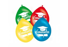 Geslaagd Ballonnen Graduated 30cm - 8 stuks