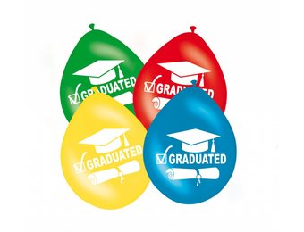 Geslaagd Ballonnen Graduated 30cm - 8 stuks