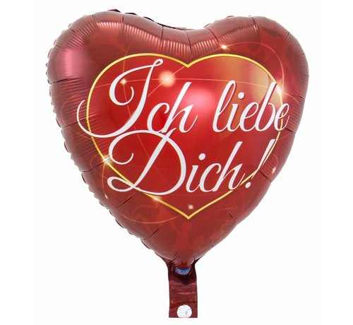 Ich Liebe Dich Hartjes Ballon - per stuk