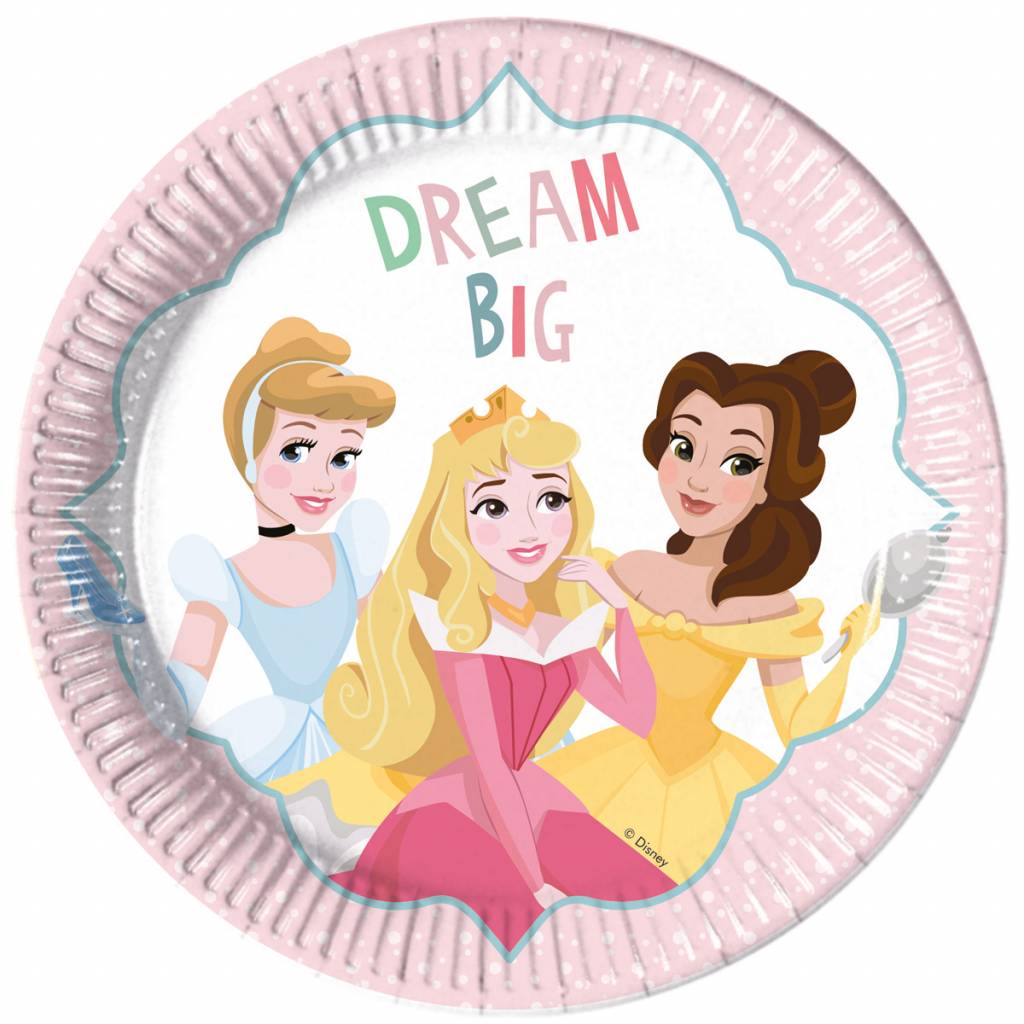 Disney Prinsessen Dream Bordjes - 8 stuks