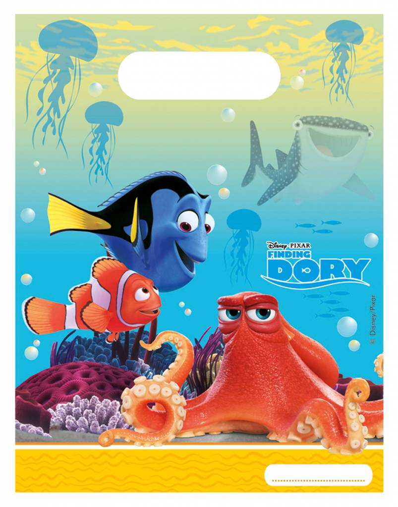 Disney Finding Dory Uitdeelzakjes - 6 stuks