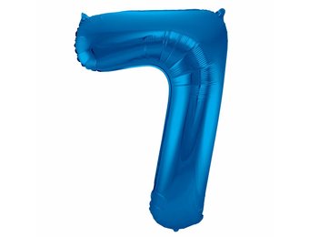 Cijfer Ballon Blauw 7 - 86cm