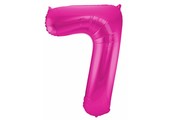 Cijfer Ballon Paars 7 - 86cm