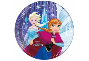 Disney Frozen Snowflakes Bordjes 23 cm - 8 stuks