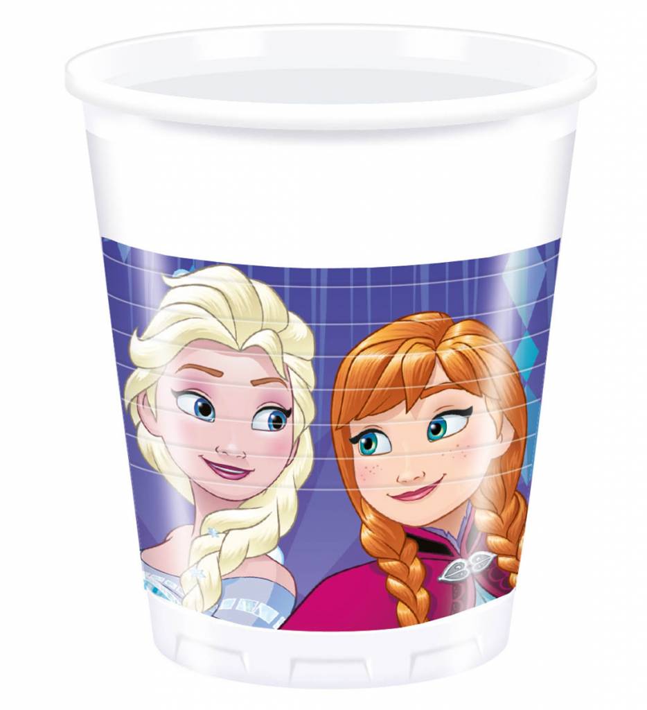 Disney Frozen Snowflakes Bekers - 8 stuks