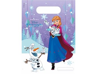 Disney Frozen Snowflakes Uitdeelzakjes - 6 stuks